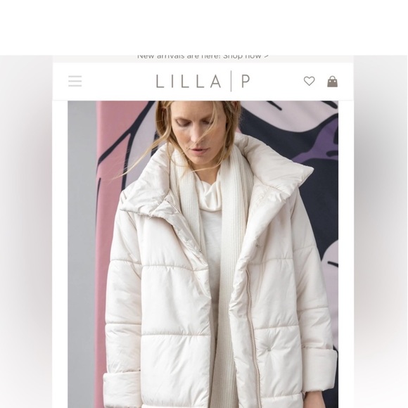 NWT! Lilla P Puffer Car Coat in beautiful Champagne - Picture 6 of 9